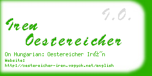 iren oestereicher business card